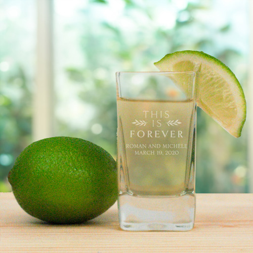 Engraved Square Shot Glass