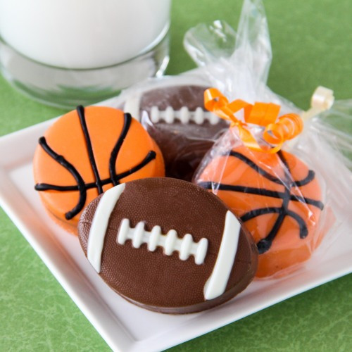Sports Themed Chocolate Covered Oreo Cookie