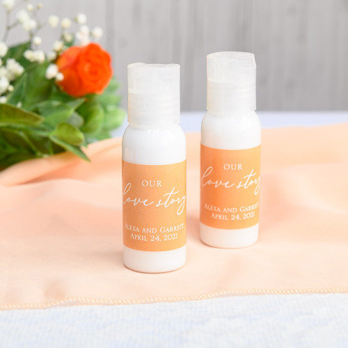 Personalized Wedding Hand Lotion Favors