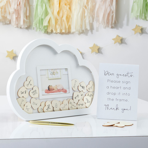 Cloud Frame Baby Shower Guest Book