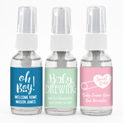 Personalized Baby Shower Spray Hand Sanitizer