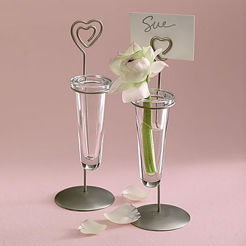 Heart Bud Vase Place card Holders