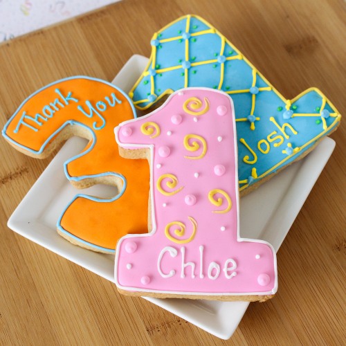 Personalized Birthday Themed Cookies