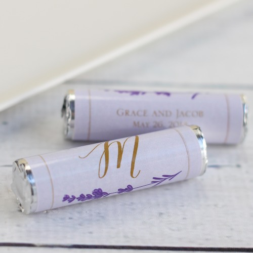 Personalized Wedding Mint Rolls