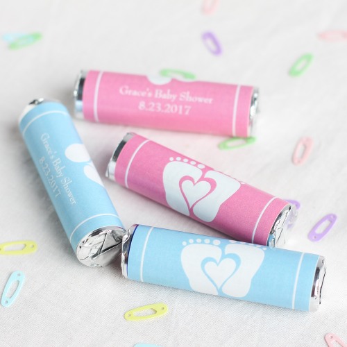 Personalized Baby Shower Breath Mint Rolls