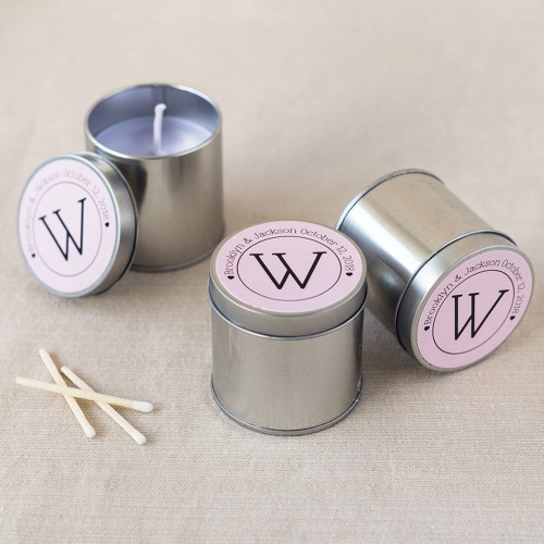 Personalized Travel Candle Tins