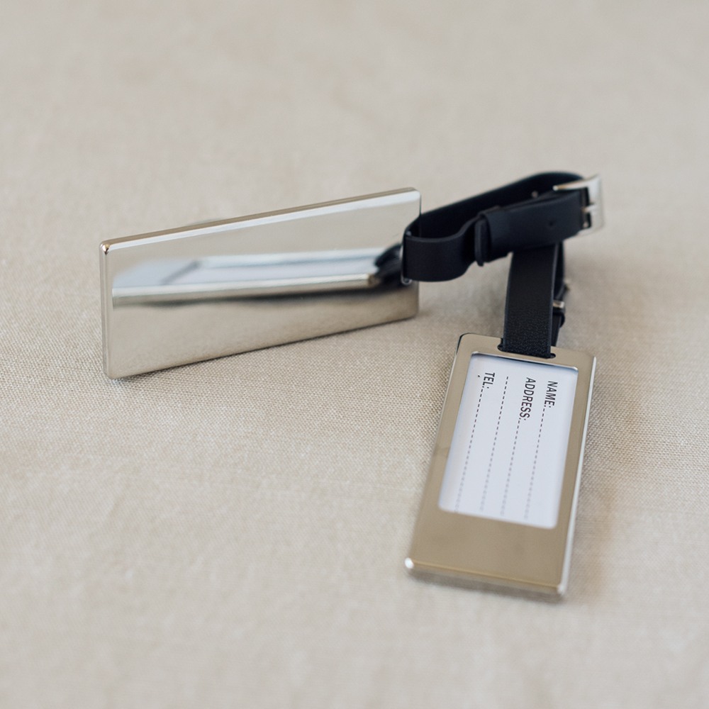Silver Travel Luggage Tags