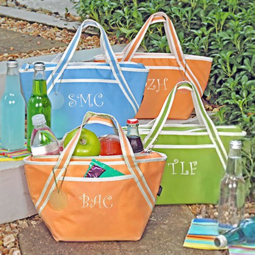 personalized picnic tote