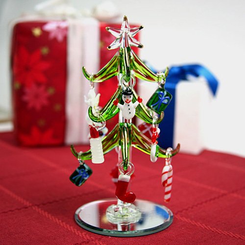 small glass christmas tree ornaments