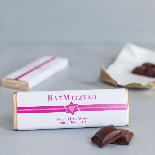 Personalized Bar/Bat Mitzvah Chocolate Bars