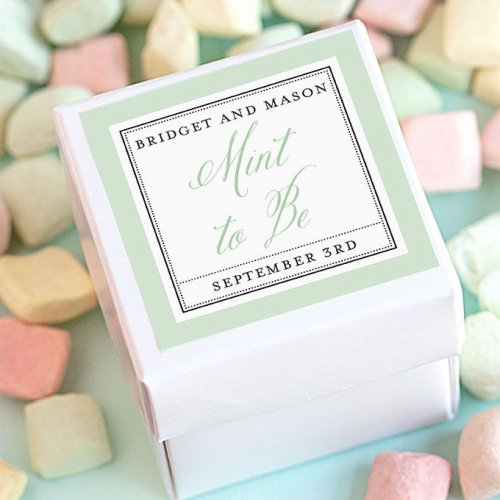 Personalized Square Wedding Labels