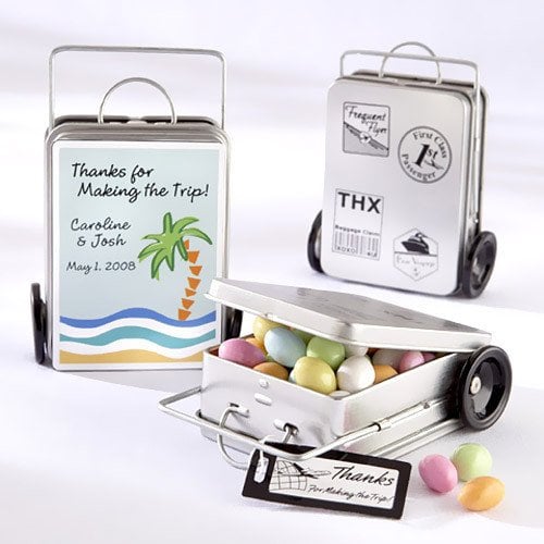 Mini Suitcase Favor Tins