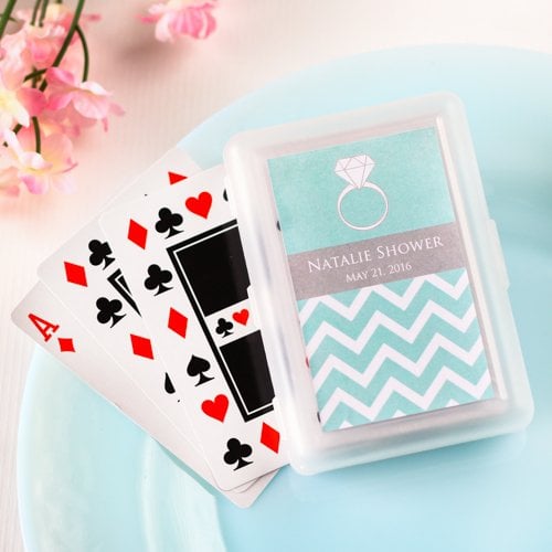 Bridal Playing Cards With Personalized Labels