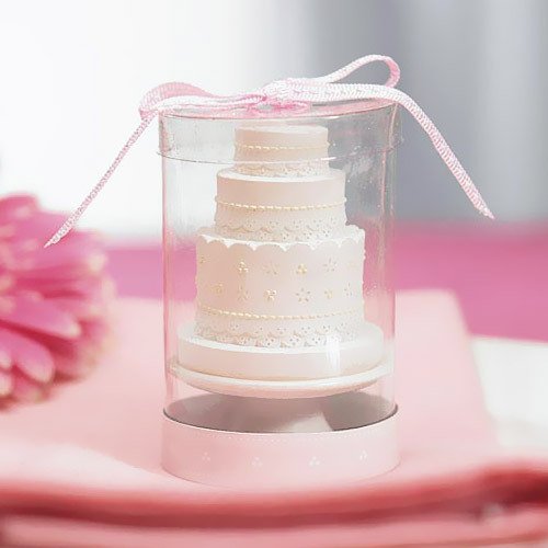 Lace Wedding Cake Candles
