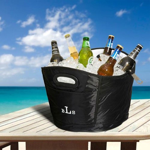 Monogrammed personalized party tub cooler