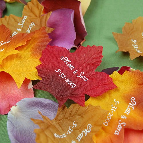 Personalized Fall Leaf Petals