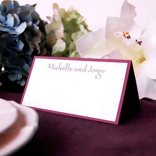 Personalized Two Tone Place Cards