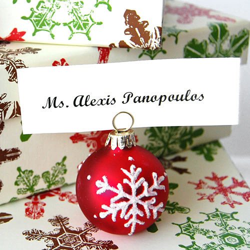 christmas wedding place card holders