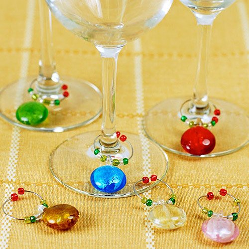 Art Glass Wine Charms