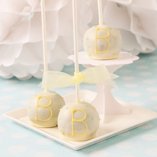 Mini Personalized Baby Shower Brownie Favor Pops