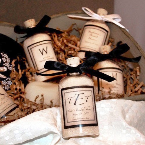 bath salt baby shower favors