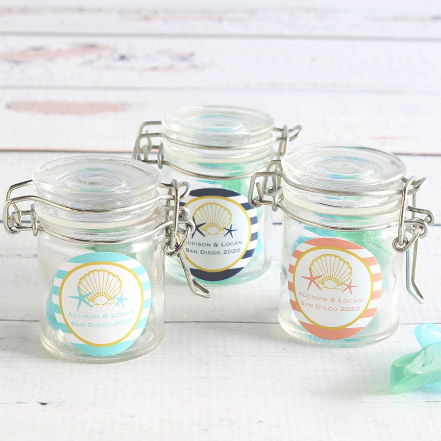 Personalized Glass Favor Jars