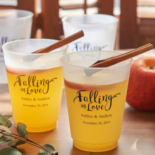 Personalized Frosted Plastic Cups Frost Flex Personalized Frosted Plastic Cups Falling In Love