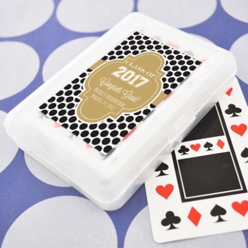 Graduation Playing Cards with  Personalized Labels