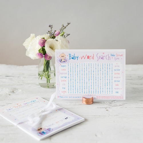 Baby Shower Word Game Baby Shower Word Scramble Game