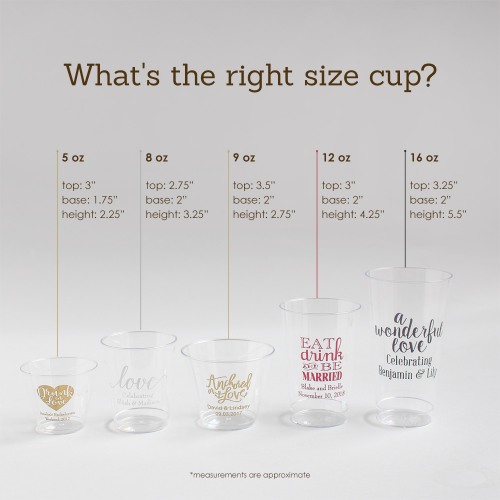 Personalized Clear Plastic Cups