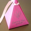 Personalized Pyramid Favor Box Same Side