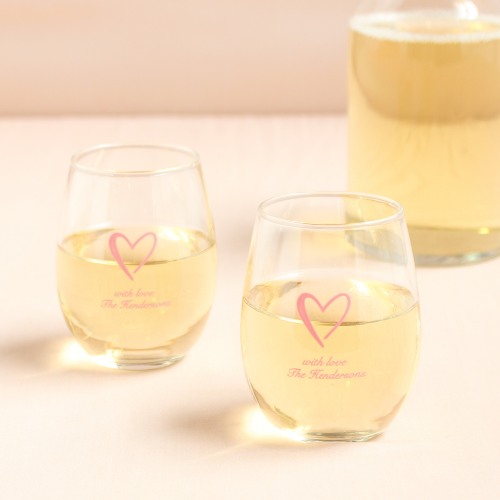 Personalized 9 Oz Stemless Wine Glass 9781