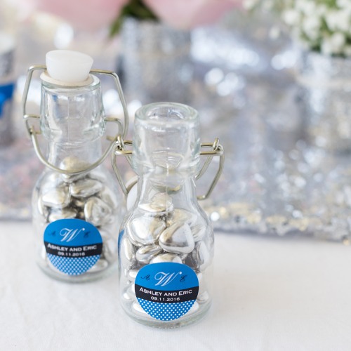 Personalized Wedding Mini Glass Bottle