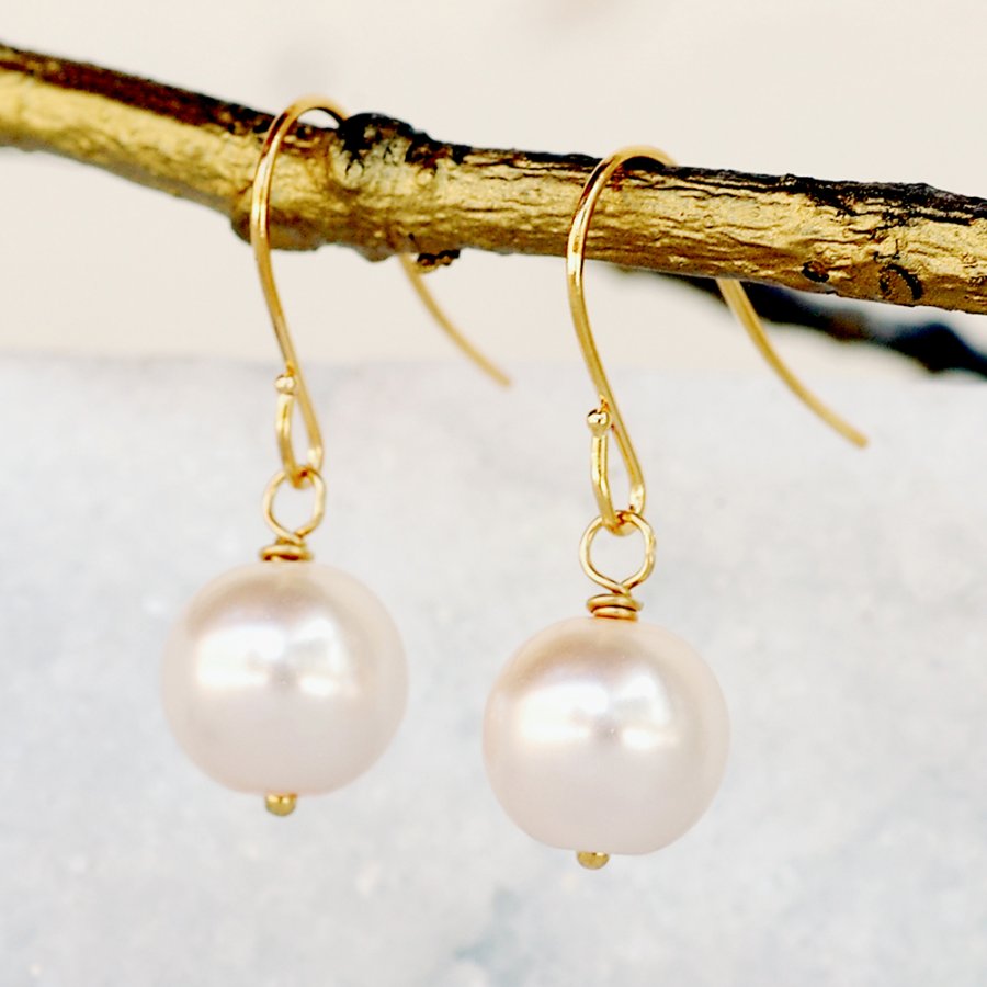 Drop pearl earrings, pearl earrings bridesmaids gifts