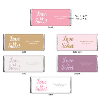 Personalized Wedding Hershey's Chocolate Bars