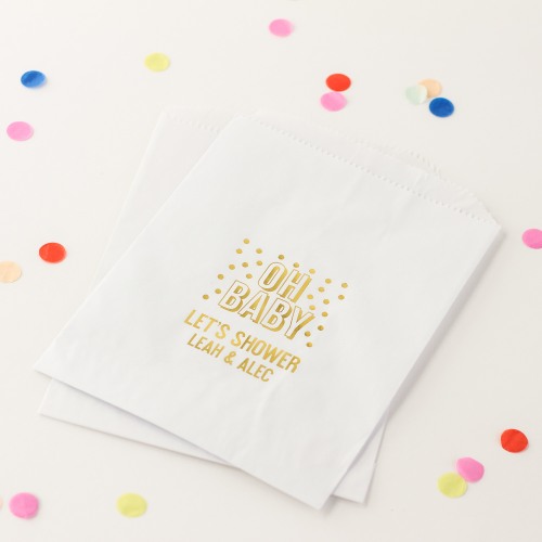 Personalized Baby Shower Cake Bag