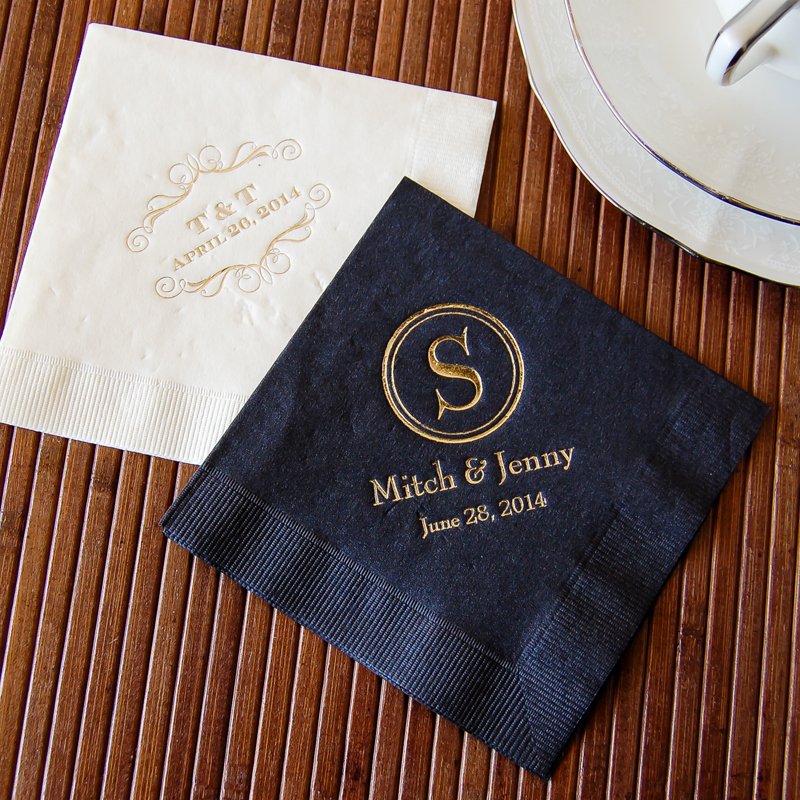 Personalized Bridal Napkins