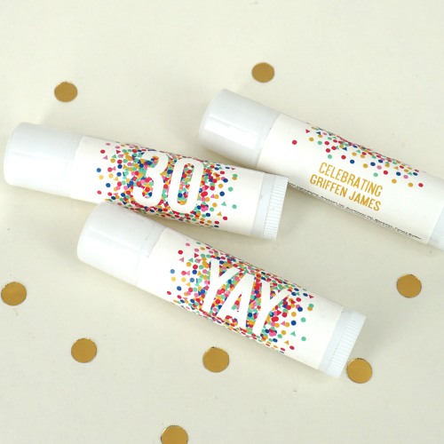  Personalized  Lip Balm Birthday Party  Favor Beau coup