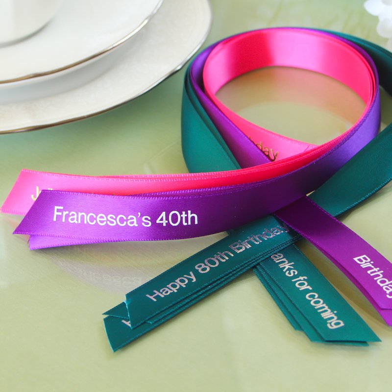 personalized ribbons for birthday favors
