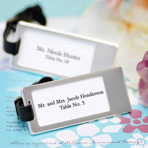 Silver Travel Luggage Tags