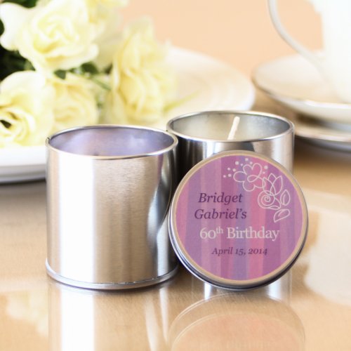 Personalized Birthday Travel Candle Tin