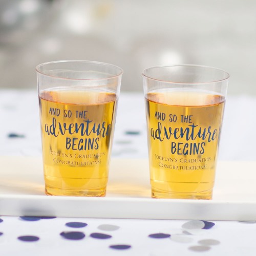 Personalized Clear Plastic Party Cups