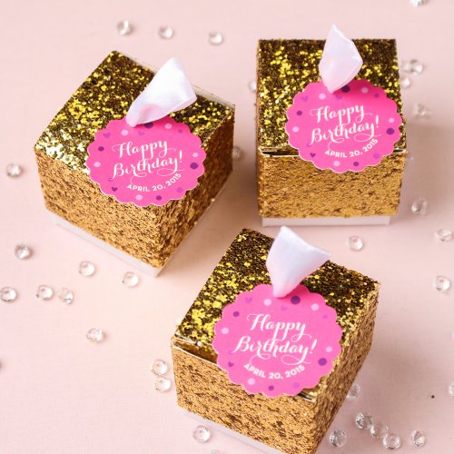 Personalized Scalloped Birthday Gift Tags