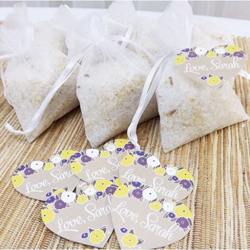 Personalized Heart Shaped Party Gift Tags