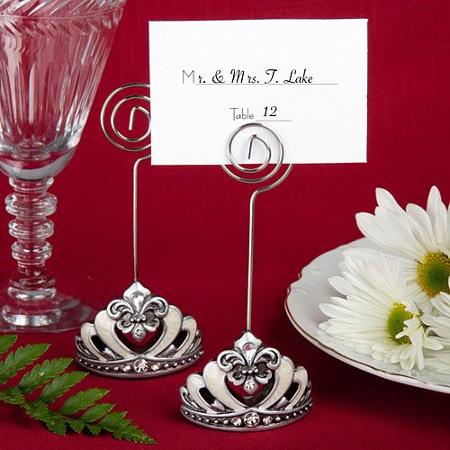 Bejeweled Crown Place Card Holder