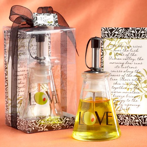 "Olive You" Glass Oil Bottle in Gift Box
