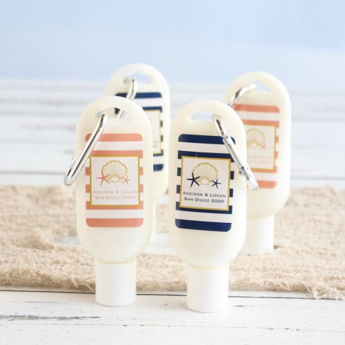 Personalized Sunscreen with Carabiner