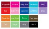 Silhouette Collection Color Chart
