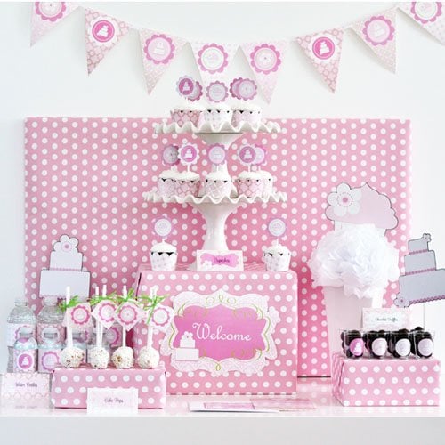 Pink Cake Themed Party Kit