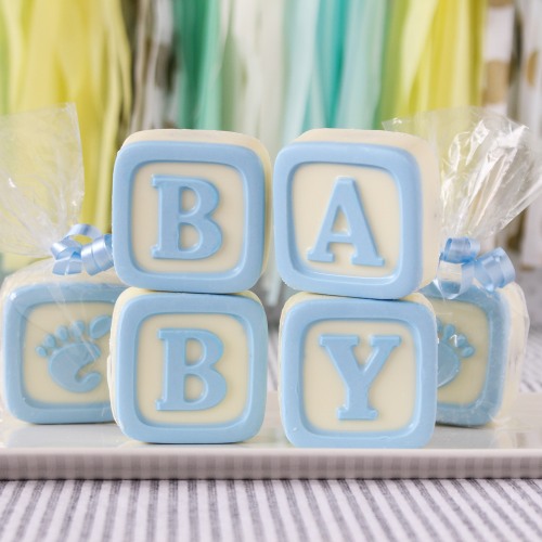 Baby Blocks White Chocolate Covered Oreo Cookies